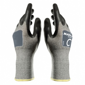 Mapa KryTec 585 Oil-Resistant Nitrile Gloves with Knitwrist